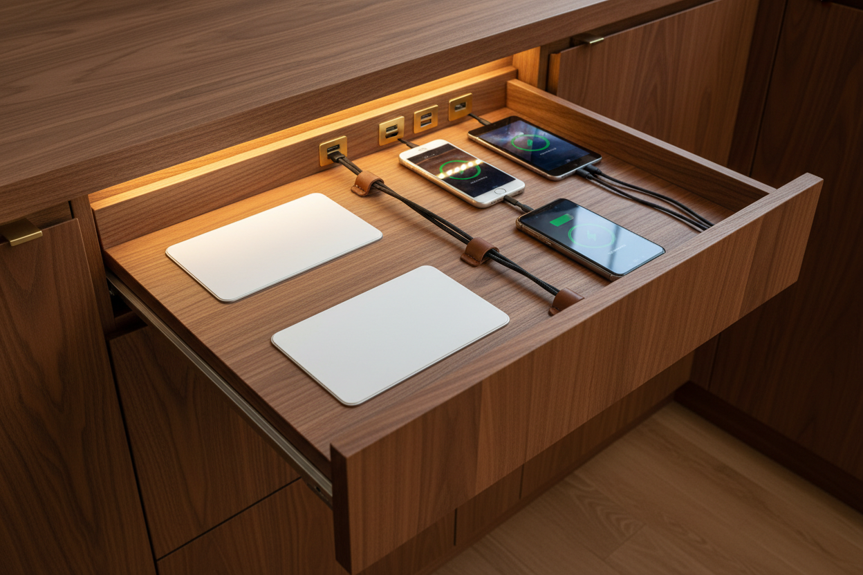 Hidden Power: The Rise of Built-in Charging Stations in Kitchen Cabinetry