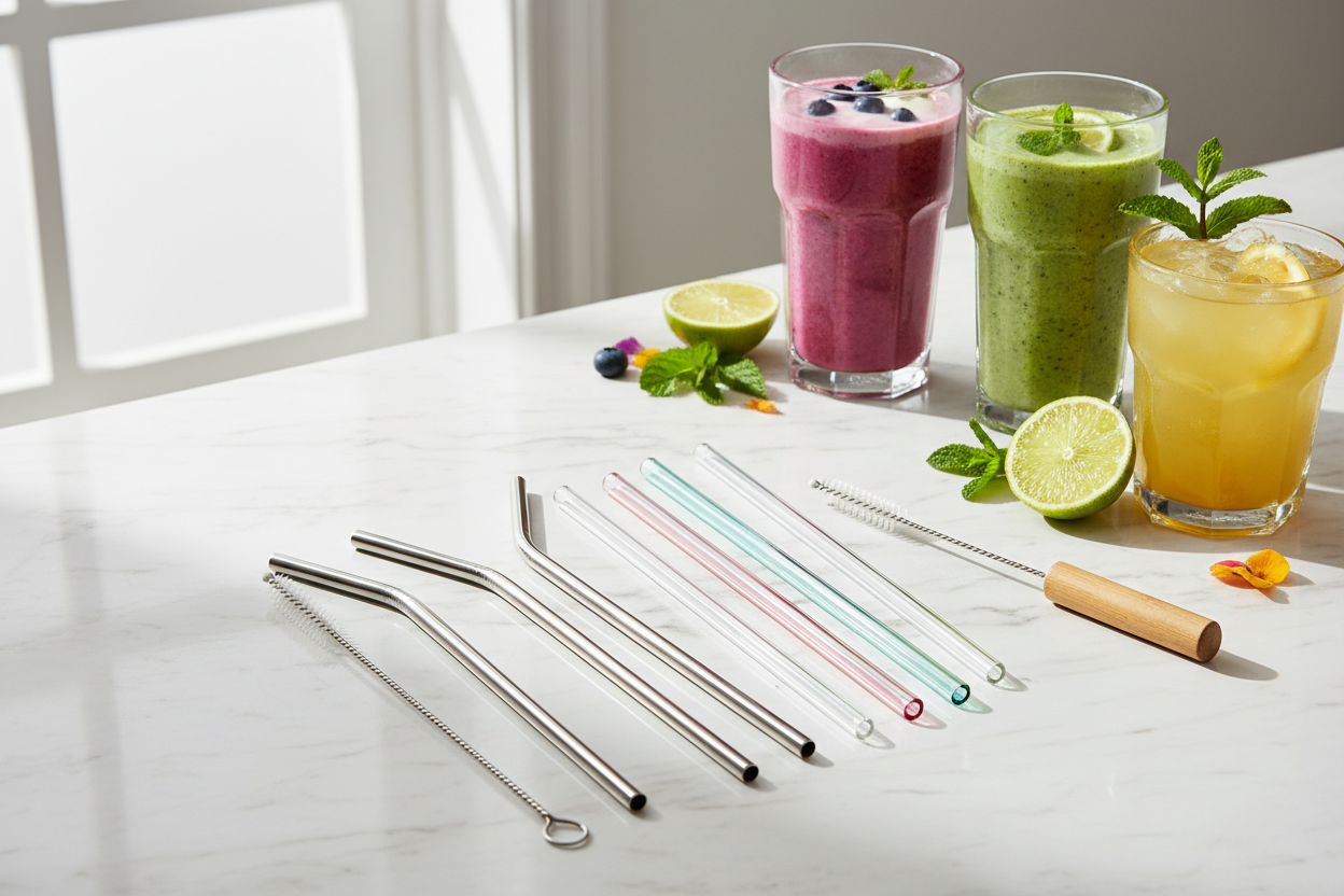 Reusable Metal Straws vs Glass Straws: Which Is Right for You?