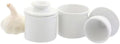 Butter Bell - White Petit Butter Bell Crock - Set Of Two - 2.5"x3" - Holds 2.5 tbsp of butter