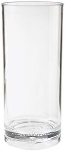 G.E.T. H-14-1-SAN-CL-EC Clear 14 oz. Tom Collins, Break Resistant Dishwasher Safe San Specialty Drinkware Collection (Pack of 4)