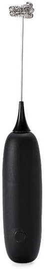 Kitchen Gadgets Battery Electric Milk Frother Handheld Egg Beater Coffee Maker Kitchen Drink Foamer Whisk-Black