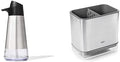 OXO Good Grips Stainless Steel Easy Press Soap Dispenser and Sinkware Caddy