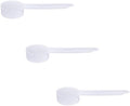 Plastic Measuring Scoop, 2 teaspoon (11 cc | 11 mL) Long Handle Spoons for Powders, Granules, Coffee, Pet Food, Baking Supplies, Protein and Other Dry Goods, BPA Free (Set of 3)