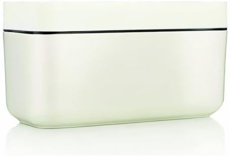 Lékué Ice Box | White | Ice Cube Tray For Freezer With Lid & Bin | Made With 100 Percent Platinum Silicone | Elegant And Retro Style Ice Cubes | For Cocktails, Ice Tea & Coffee And More |