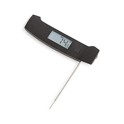 Taylor Pro Ultra-Fast Thermocouple Thermometer – 6-Second Instant Read Digital Food Thermometer with 270° Adjustable Folding Probe, White Backlit Display & IP67 Waterproof Design (Black)