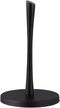 Paper Towel Holder countertop, Free-Standing Kitchen roll Holder for Kitchen Bathroom, Paper Towel Holder Stand Dispenser with Stainless Base Fits Standard (Black)