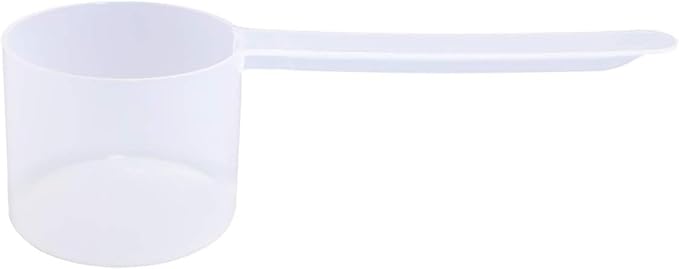 Plastic Measuring Scoop, 4 Tablespoon (63 cc | 63mL) Long Handle Spoons for Powders, Granules, Coffee, Pet Food, Baking Supplies, Protein and Other Dry Goods, BPA Free (Set of 1)