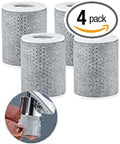 CECEFIN Carbon-Fiber Faucet Extender Aerator-Water-Filter - 4pcs 1um Micro-Porous Chlorine Purifier, High Density Sediment Filtration, 1"(D)*1.47"(H) Filtered Cartridge for CECEFIN Swivel Aerator