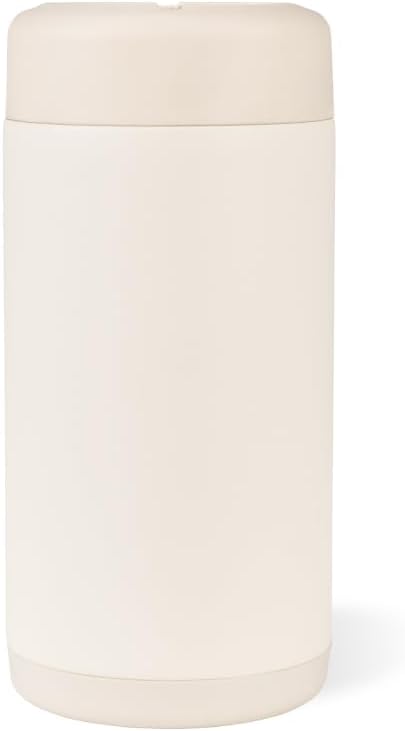 HydroJug Slim Can Cooler 12 oz, Stainless Steel Can Holder, Cream