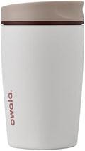 Owala SmoothSip Slider Insulated Stainless Steel Coffee Tumbler, Reusable Iced Coffee Cup, Hot Coffee Travel Mug, BPA Free 12 oz, Vanilla Bean, Pack of 8