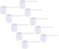 Plastic Measuring Scoop, (70 cc | 2.37 fl oz. | 70 mL) Long Handle Spoons for Powders, Granules, Coffee, Pet Food, Baking, Protein and Other Dry Goods, BPA Free (Set of 10)
