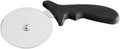 Soro Essentials- 4" Stainless Steel Pizza Cutter Wheel with Plastic Handle Black Color- Pizza Wheel Slicer Built in Finger Guard for Safety Pizza Wheel Sharp Blade for Cutting Through Crusts Pies
