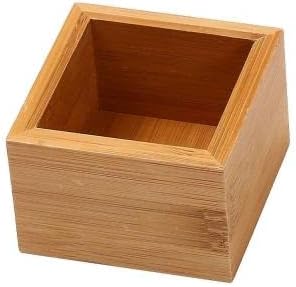 YBM Home Bamboo Drawer Organizer Storage Box for Kitchen Drawer, Junk Drawer, Office, Bedroom, Children Room, Craft, Sewing, and Bathroom, 2 Pack 3x3x2 inch