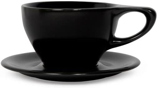 notNeutral Lino Porcelain Cup & Saucer Large Latte 12 oz (12 oz, 6)