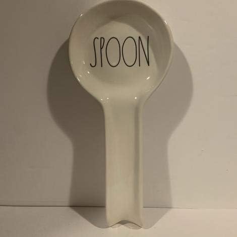 Rae Dunn SPOON Rest - Ceramic Kitchen Counters Minimalist Cooking Accessory