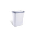 Trash Cans Hanging Waste Bin Under Kitchen Sink,Plastic Dustbins Over Cabinet Door with Top Ring to Fix Garbage Bag Outdoors and Home(White)