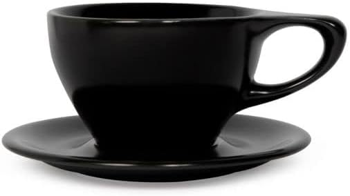 notNeutral Lino Porcelain Cup & Saucer Large Latte 12 oz (12 oz, 1)