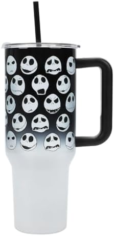 Bioworld Nightmare Before Christmas Jack Skellington 40 Oz Stainless Steel Tumbler