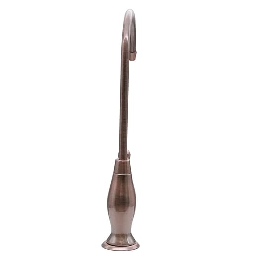 Westbrass D2033-NL-11 10" Classic 1-Lever Handle Cold Water Dispenser Faucet, Antique Copper