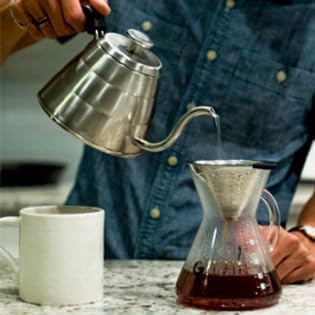 Coffee Gator Gooseneck Kettle 34oz Stainless Steel for Pour Over and Coffee Scale 0.1 Precision with Timer
