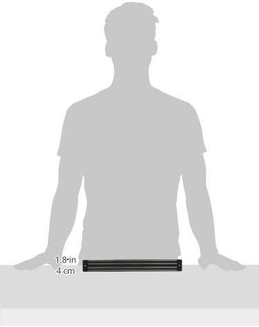Winco Magnetic Bar with Plastic Base 13-Inch, Black (PMB-13)