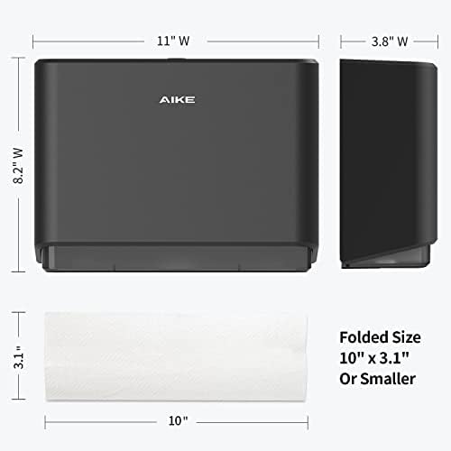 AIKE Wall Mount Automatic Soap Dispenser and Paper Towel Dispenser,Model AK1205 & AK5101