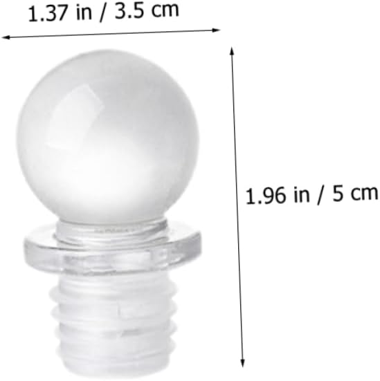Alipis 24pcs Glass Ball Wine Stoppers Decorative Bottle Caps Food-Grade Material Vacuum Seal Function for Wine and Oil Dispensers Design for Home Use