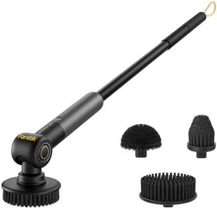 Fanttik Flip G9 Pro Electric Scrubber & 3 Pcs Replacement Brush Heads for Flip G9 Pro Electric Spin Scrubber