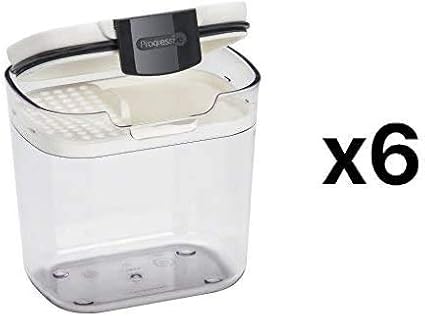 Progressive Pks-400 1.5 Cup Mini Prokeeper Airtight Silicone Seal Storage Container(pack of 6)