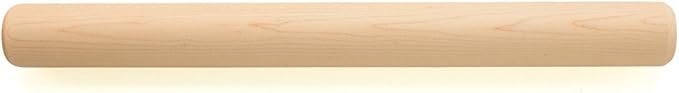 Fletchers' Mill Bakery Rolling Pin, Maple - 18.5 Inch, Professional Rolling Pin for Baking, Pasta, Pie, Cookie Dough, MADE IN U.S.A.