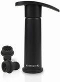 VIN BOUQUET FIC 077 Black vacuum pump made in plastic, included 2 spare stoppers