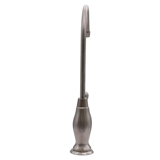 Westbrass D2033-NL-07 10" Classic 1-Lever Handle Cold Water Dispenser Faucet, Satin Nickel