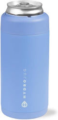HydroJug Slim Can Cooler 12 oz, Stainless Steel Can Holder, Light Blue
