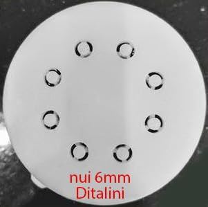Pasta Soup Noodles Shape Disc Fit For Philips Automatic Pasta & Noodle Maker, Disc Compatible With Philips Pasta Maker Attachment Kitchen Appliance Maker Accessory (Ditalini Pasta 6mm)