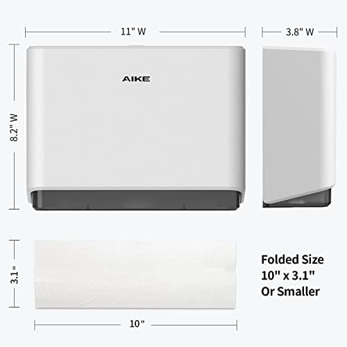 AIKE Wall Mount Automatic Soap Dispenser and Paper Towel Dispenser,Model AK1205 & AK5101