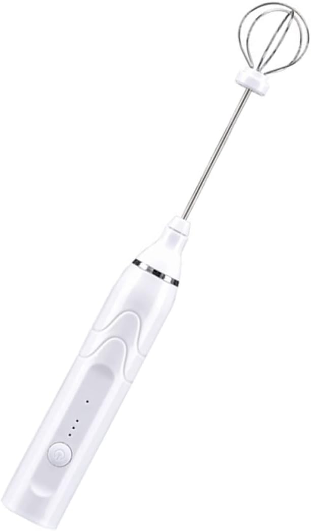 Luxshiny Small Handheld Electric Whisk Rechargeable Milk Frother Electric Mixer Compact Egg Beater
