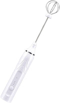 Luxshiny Small Handheld Electric Whisk Rechargeable Milk Frother Electric Mixer Compact Egg Beater
