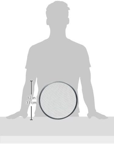 New Star Foodservice Restaurant-Grade Seamless Aluminum Pizza Baking Screen, 12 Inch, Pack of 6