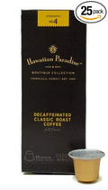 Hawaiian Paradise Coffee Pods: 25 Espresso Capsules - Classic Decaf Arabica Medium Roast - Boutique Collection - Compatible with Nespresso Original Line Machines