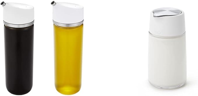 OXO Good Grips Precision Pour Glass Dispenser Set (2 Piece) and OXO Good Grips Glass Creamer