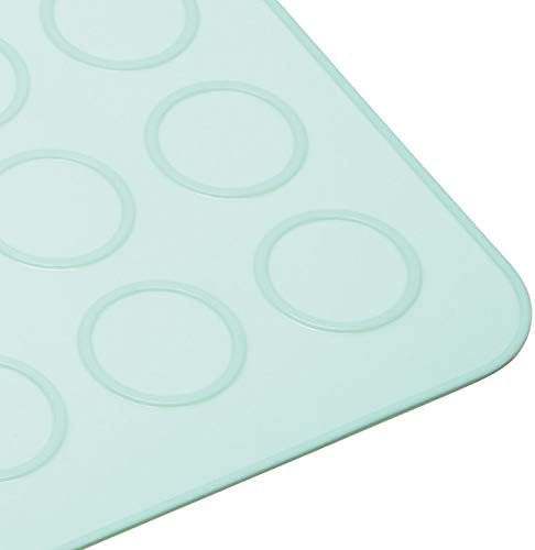 KitchenCraft Macaron Baking Mat with Recipe, 28 Mould Silicone Sheet, 36 x 23cm