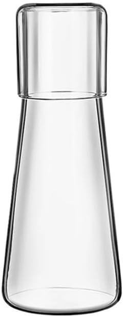 Pitcher 850ml Glass Teapot Set, Transparent Water Pitcher with Glass Cup for Hot and Cold Water, Teapot for Home Nightstand Water Pitcher(Clear)