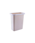 Trash Cans Hanging Waste Bin Under Kitchen Sink,Plastic Dustbins Over Cabinet Door with Top Ring to Fix Garbage Bag Outdoors and Home(Beige)