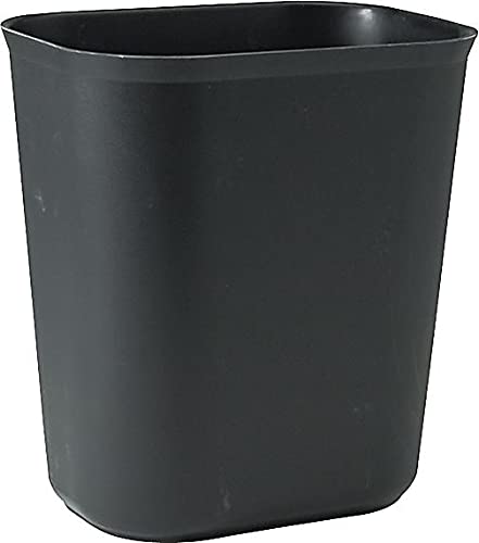 Rubbermaid Commercial Products Fire Resistant Wastebasket 14 Qt/3.5 GAL, Black, for Hospitals/Schools/Hotels/Offices/Homes
