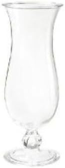 G.E.T. HUR-20-CL-EC Cheers - Break-Resistant Plastic Hurricane Glasses, 20 Ounce, 4 Pack, Clear