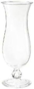 G.E.T. HUR-20-CL-EC Cheers - Break-Resistant Plastic Hurricane Glasses, 20 Ounce, 4 Pack, Clear