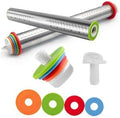 Zlion Rolling Pin with Thickness Rings – Stainless Steel and Corrosion-Resistant Adjustable rolling pin Dough Roller Pins for Baking Pizza, Pastry, Fondant, Pasta, Cookie