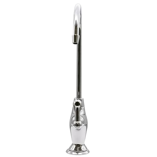 Westbrass D2033-NL-26 10" Classic 1-Lever Handle Cold Water Dispenser Faucet, Polished Chrome