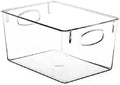 For 8-Pack Clear Plastic Stackable Pantry Organizer Set Storage Bins for Fridge