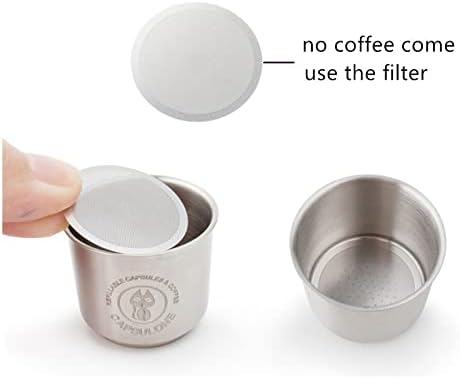 refillable coffee capsule reusable filter capsule pod fit for illy X1 X7 X9 Y1 Y3 Y5 Y9 machine 2capsule+1tamper